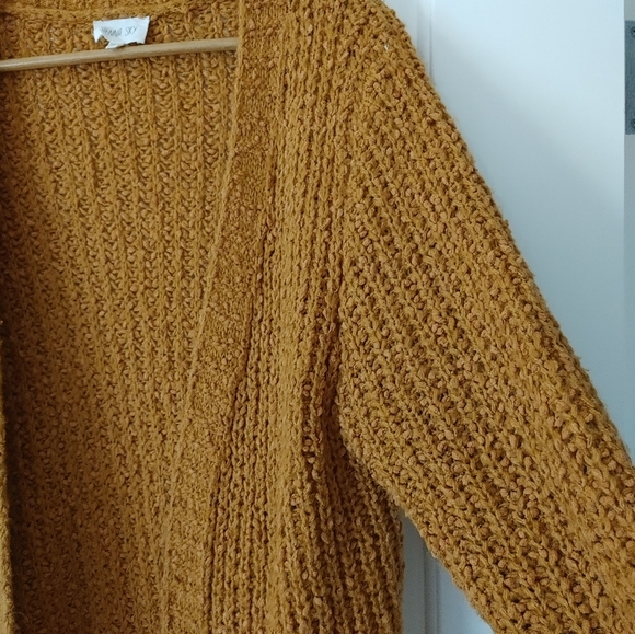 ✨Sienna Sky Fuzzy Chunky Knit Pumpkin Cardigan ~ Size S - Picture 5 of 11